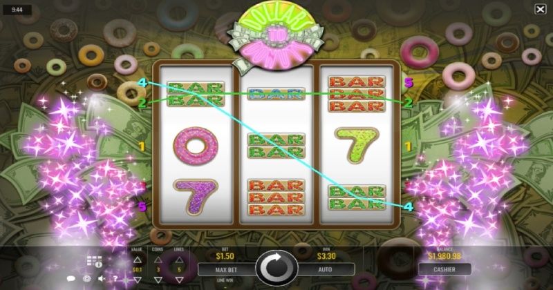 Play in Dollars to Donuts Slot Online from Rival Gaming for free now | www.92mntu.com