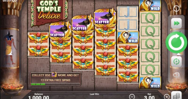 Play in God's Temple Deluxe slot online from Booongo for free now | www.92mntu.com